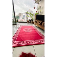 [Decorative mat] VELVET RASPBERRY CHANNEL DESIGN CARPET. 120cm X 80xm..3 seater sofa wide..LIMITED EDITION