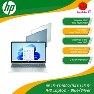 HP 15-FD1092/94TU Laptop (15.6" FHD/C5-120U/Intel UHD/512GB SSD/8GB DDR4/Win11)