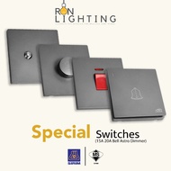 【SIRIM】15A 15amp socket plug 20amp 20a switch TV Astro Light Adjust Dimmer Bell Switch Socket Soket 