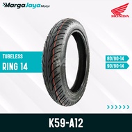 AHM HONDA FEDERAL A12 TL Tire Ring 14 80/90-14 90/90-14 Tubeless Motorcycle Tire