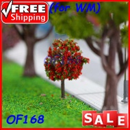 3 Colors Ball-shaped Flower Trees Model Garden Scenery landscape Trees 30 Pieces