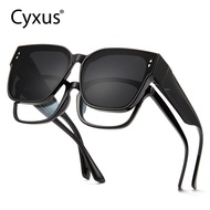 Cyxus Polarized Wraparound Sunglasses Fit Over Light Glasses For Women Men TR Oversize Frame Sunnies