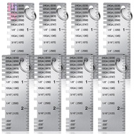 Metal Sheet Thickness Gauge, 8 Pack Stainless Steel Wire Gauge Size Inspection Tool Welding Tool Acc