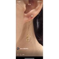 agete Out Of Print Golden Ball Ear Wire (Unilateral)