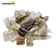 PHYHOO Natural agate gravel, irregular polishing abrasive, agate loose stone agate polishing stone