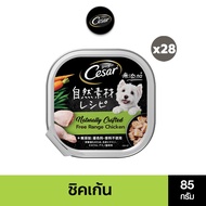 CESAR ซีซาร์ คราฟต์ อาหารสุนัขพรีเมียม 85 ก. (28 ถาด) อาหารเปียกสุนัข สำหรับสุนัขโตเต็มวัย
