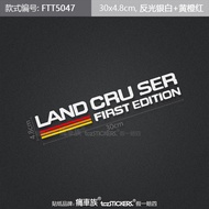 LC250 New Toyota Land Cruiser Prado Car Decal Sticker Body Door Rear Window Front Windshield Decorat