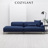 Cozylant Crystal Single Arm Fabric Sofa / 3 Seater Sofa / White Grey Blue / Modern Minimalist Nordic