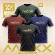 Maxx plain tee Maxx Jersey tshirt Sports Dryfit Jersi MXGT052 Baju badminton Unisex