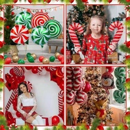 Christmas Balloon Arch Set | Candy Cane, Lollipop, Gift Box & Snowflake Party Decoration 圣诞节派对气球装饰