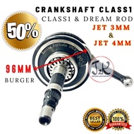 Crankshaft class 1 jet 3mm jet 4mm Grensap class1 jet 3mm dream rod class 1 rod crankshaft class 1 j
