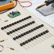 50PCS TO-92 BJT Transistor Collection: 2N5551 and 2N5401 NPN Switching Transistors  50PCS TO-92 BJT 