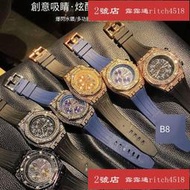 2號店手錶 霸氣大錶盤 2022新款皇家橡樹ap滿天星氚氣手錶 情侶手錶 高檔潮流多功能 非機械手錶