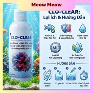 [Combo of 3 Bottles] CLO-CLEAR Water Treats Alum Instantly Removes Chlorine, Protects Fish Gill, Saf