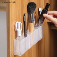 speedinglight Wall Mounted 3Grids Organizer Mirror Cabinet Self-adhesive Objects Storage Box SDT