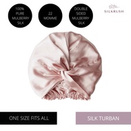 Silkrush 100% Pure Mulberry Silk Turban (Double Sided)
