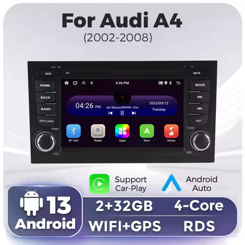 7 inch CarPlay Android Auto Car Radio For Audi A4 B6 B7 S4 B7 B6 RS4 Seat Exeo RS4 B7 2002-2008 Mult