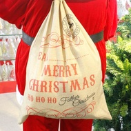 Túi Vải Bố Đựng Quà Ông Già Noel N41 Phụ Kiện Noel Giáng Sinh