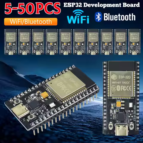 5-50PCS ESP32 Development Board WiFi Bluetooth Module CP2102 Dual Core Ultra-Low Power 2412-2484MHz 