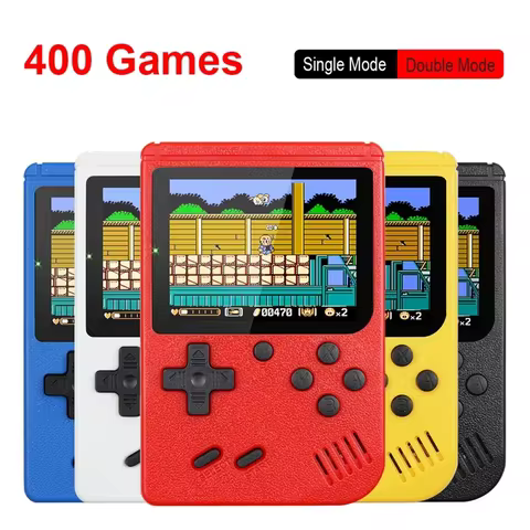 Built-in 400 FC Games with 2.4 Inch LCD Screen Video Game Player Kids Boys Gift for Retro Handheld G