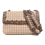 BOTTEGA VENETA 羊皮皮革Olimpia Checker銀扣肩背袋
