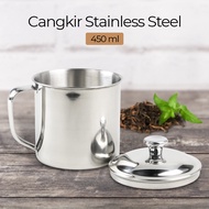 Stainless Steel Mug Glass Coffee Cup Stainless Steel Mug/ with Lid Stainless Steel Mug/