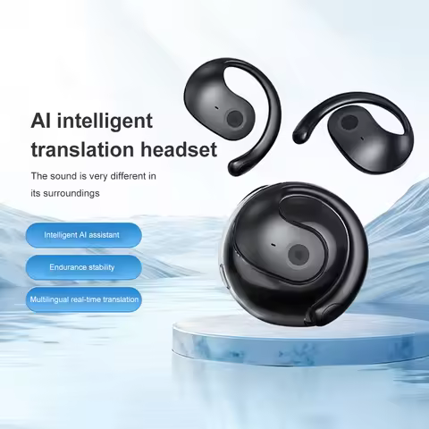 Wireless BT AI Translation Earbuds 99% Accuracy 144 Languages Translator Earbuds Translator Device I
