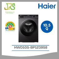 Haier เครื่องซักผ้าฝาหน้า รุ่น HWD105-BP1239S8 ซัก10.5kg/อบ7kg  รุ่น HWD105-BP1239S8