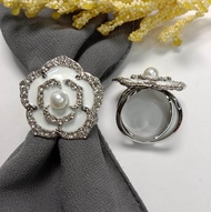 Ring Hijab Kerudung Segi Empat / Aksesoris Hiasan Hijab Wanita / Bros Cincin Hijab Mewah