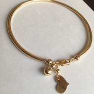 10k pure gold filled bangles