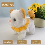 MAYWI My Realistic Robot Cat, Plush Walking Simulated Robot Puppy Cat, Fashion Barking Soft Stuffed 
