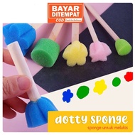 Dotty Sponge Painting Sponge Painting Tools Drawing Sponge Painting Tools Finger Paint Children's Cr