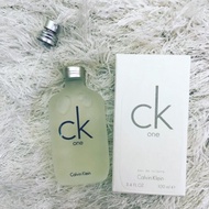 Ori Tester Box_Calvin_Klein_Ck One EDT Perfume For Men 100ml (White Box) 💯% Authentic