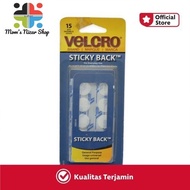 Velcro Coins Sticky Back Tape 1.59 Cm 15 Set - Putih berkualitas