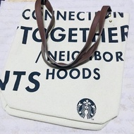 กระเป๋า Starbucks China : 2017 Canvas Tote Bag