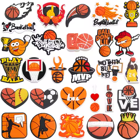 Basketball Sport match competition MVP Shoe Charms for Clogs Sandals Decoration Shoe Accessories Cha