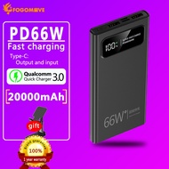 PD66W powerbank Original Fast Charging 20000mah / 50000mah /100000mah TYPE-C  Power Bank charger