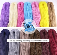 Tali benang pp tali pp cord 3mm 140meters koleksi2 1roll