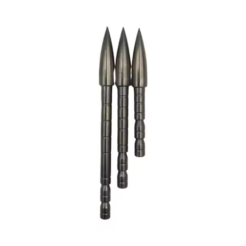 12PCS 4.2 mm Bullet Point Tip Arrow Head DIY 80 100 120 Grain For ID 4.2 mm Arrow Shaft Arrow Head A