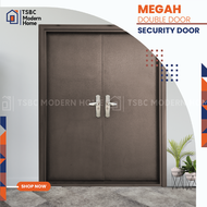 TSBCMODERNHOME Lowest Price Security Door (Double Door) With 10 Locks (ZONE 2) (JBIPOH SEREMBAN MALA