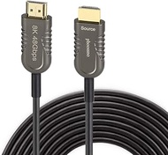 Certified 8K Fiber Optical HDMI 2.1 Cable Ultra High Speed HDMI Cable 48Gbps phoossno HDR eARC HDCP2.2 2.3 Support 4K 120Hz 8K60Hz Compatible with PS5 Xbox TV Monitor PC (16.5ft Gen1)