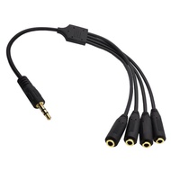 【MT】 DC3 5 Stereo Male Divided Into 4 DC3 5 Stereo Female 3 5mm  Cable