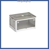 FOLDABLE STORAGE BOX 80L 60X42X33.5CM COSSY+ 9002 WHITE/CLEAR