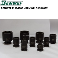 BENWEI 1/2'' IMPACT SOCKET / HITAM SOCKET BOX 8 9 10 11 12 13 14 15 16 17 18 19 20 21 22 23 24 25 26