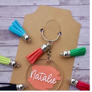 Personalized Acrylic Keychain - Personalized Initial Keychain, Custom Name Keychain, Bridesmaid Gift