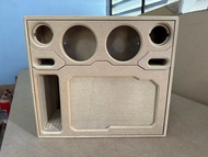 ตู้แบนพาส 10นิ้ว กระแทกข้าง (ลมหลังดอก) ลำโพงบลูทูธ DIY งานดิบ เสียงกลาง 6.5นิ้ว แหลม4 นิ้ว สำหรับระ