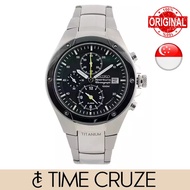 [Time Cruze] Seiko SNA017 Titanium Chronograph Quartz Analog Men Watch SNA017P1 SNA017P