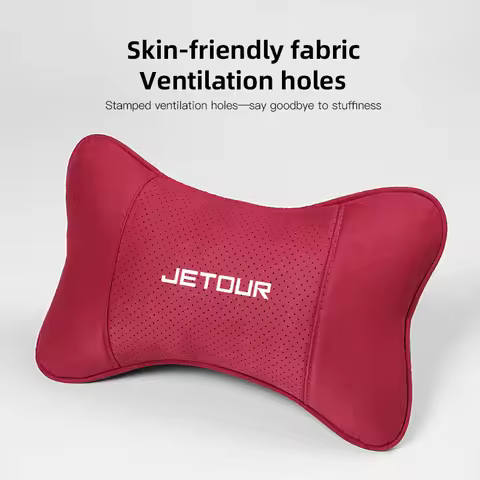 Soft Suede Car Seat Headrest Neck Pillow for Geely Coolray Geometry C GX3 Emgrand EC7 LC Panda Haoyu