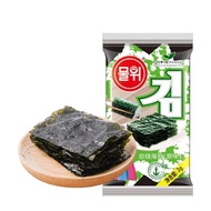 สาหร่ายเกาหลี กรอบอร่อย (1ซอง) สาหร่ายเกาหลีมันนา แท้ 100% รสออริจินอล สาหร่ายแบบแผ่น อร่อย ราคาถูก ปรุงรสพร้อมทาน สาหร่ายทะเล