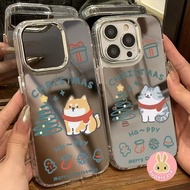 Cute Couple Dog Cat Mirror Phone Case For Realme GT 8 7 5 Pro 3 Neo 7X 7 6 5 SE 240W V70 V60 V60S V2